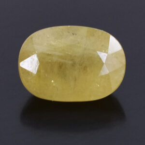 Natural 3.15 Cts Yellow Sapphire Gemstone – Oval Mixed Cut for Making Jewelry, Prosperity, Health & Success!
