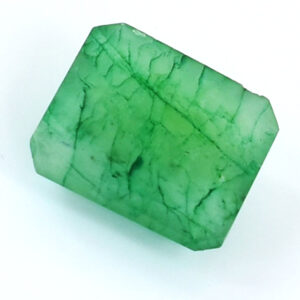 Certified Natural Emerald Gemstone – 8.80 Carats, Octagonal Step Cut, Boost Intellect & Prosperity !