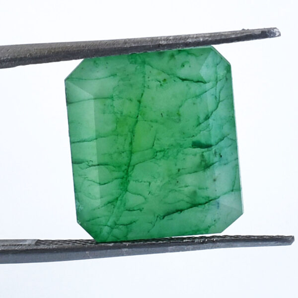 Certified Natural Emerald Gemstone – 8.80 Carats, Octagonal Step Cut, Boost Intellect & Prosperity ! - Image 2