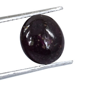 Certified Natural Star Ruby Gemstone – 6.98 Cts Oval Cut | Astrological & Healing Benefits !