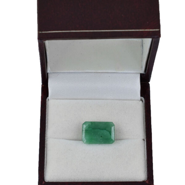 Certified Natural Emerald Gemstone – 6.81 Carats, Octagonal Step Cut, Boost Intellect & Prosperity ! - Image 5