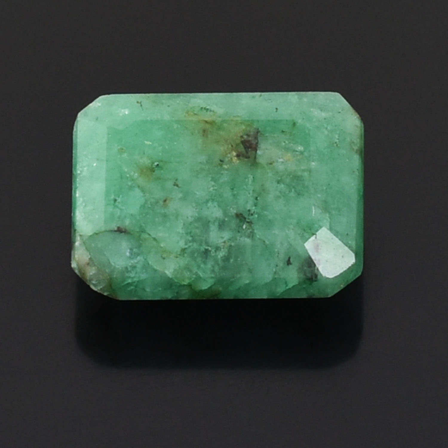 Rare 8.31 Cts, Natural Emerald Gemstone, Octagonal Step Cut, Gem of Wisdom, Wealth & Wellness