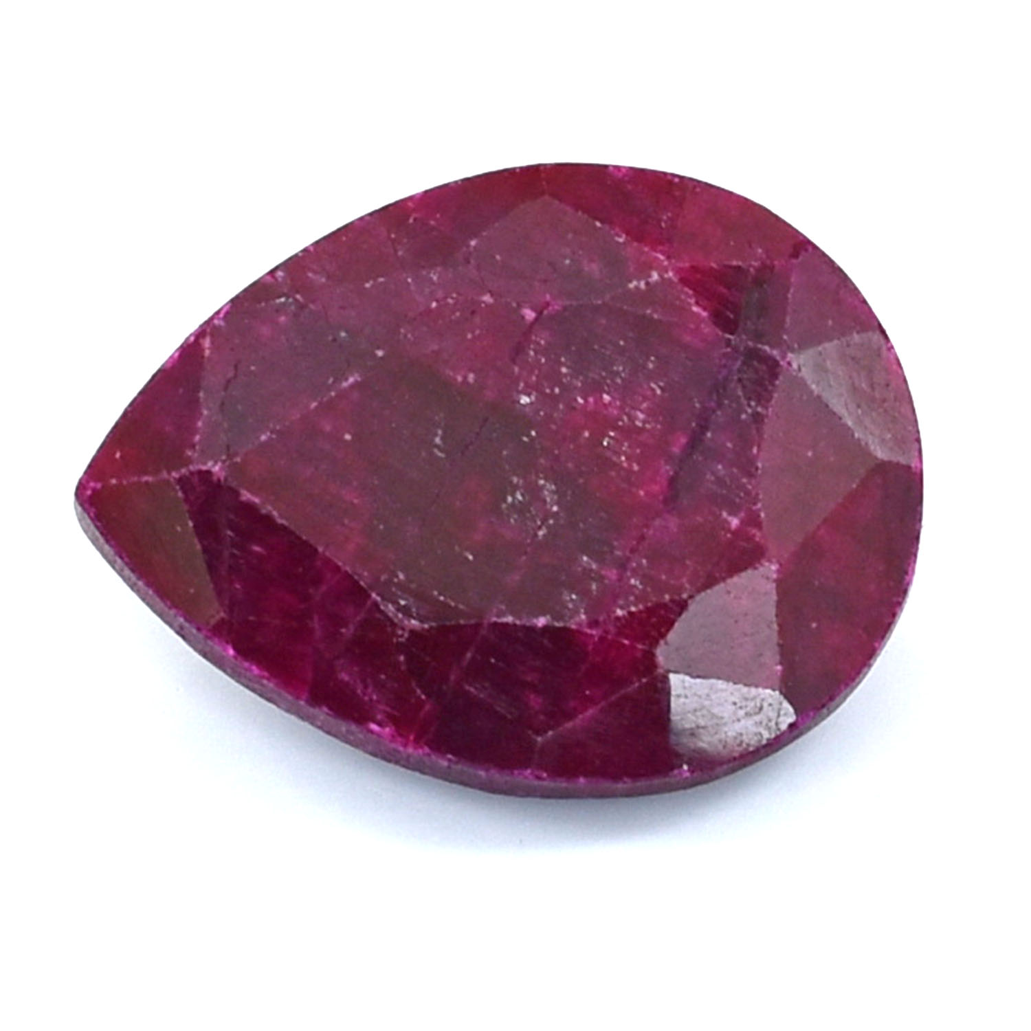 Natural Ruby Gemstone – 19.49 Carats, Pear Mixed Cut, Certified, Making for Jewelry - Image 2