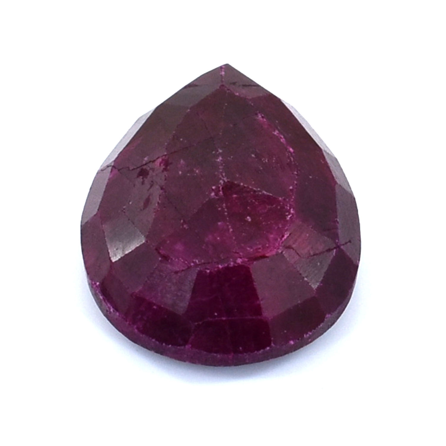 Natural Ruby Gemstone – 19.49 Carats, Pear Mixed Cut, Certified, Making for Jewelry - Image 3
