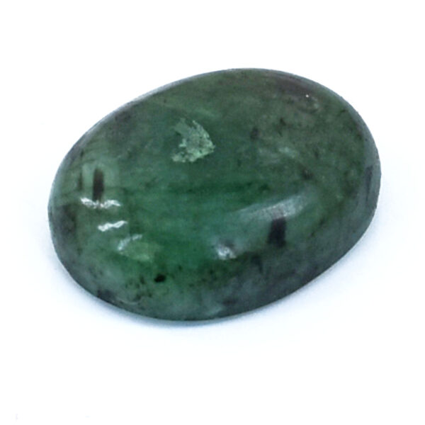 Certified Natural Emerald Gemstone – 7.20 Carats, Oval Cabachon, Boost Intellect & Prosperity ! - Image 3