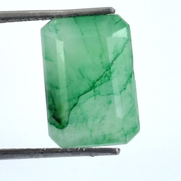 Certified Natural Emerald Gemstone – 7.45 Carats, Octagonal Step Cut, Boost Intellect & Prosperity ! - Image 4