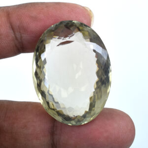 Citrine – 75.05 Cts, Oval Mixed Cut Gemstone for Wealth, Success & Solar Plexus Healing !