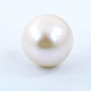 White Pearl Gemstone | 5.80 Ct Round Cut | 9.5 mm | Moti Ratna | Moon Stone | Healing