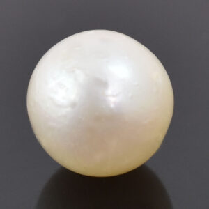 Natural White Pearl Gemstone | 8.57 Ct Round Cut | 10.5 mm | Moti Ratna | Moon Stone | Healing & Astrology Gemstone