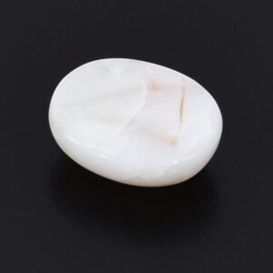 Natural Grey Opal (Safed Opal) 2.95 Carat Certified Oval Cabochon Gemstone