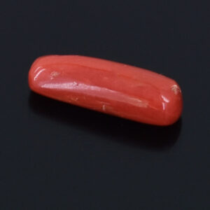 Natural Coral Gemstone – 3.31 Cts Rectangular Cabochon (15.70 x 4.93 x 4.42 mm) | Healing & Astrological Benefits