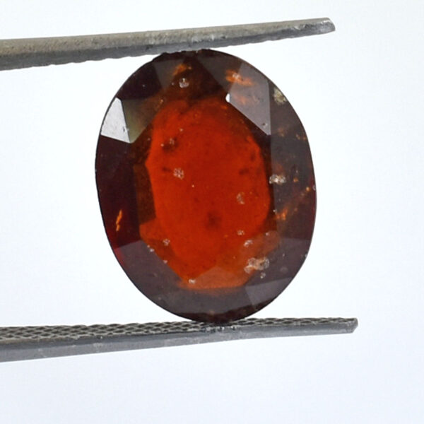 6.27 Ct Natural Gomed (Hessonite Garnet) – Oval Mixed Cut | Certified Loose Gemstone - Image 2