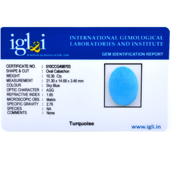 Turquoise Oval Cabochon 10.35 Cts – Perfect Size & Benefits Guide - Image 5