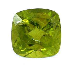 Genuine Peridot 3.29 Ct Cushion Mixed Cut Gemstone (8.92 x 8.80 x 5.62 mm) with Healing Benefits
