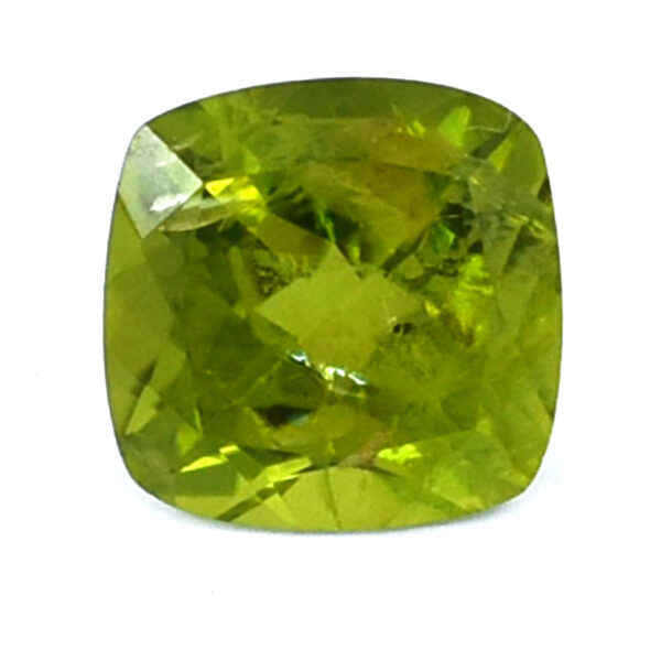 Genuine Peridot 3.29 Ct Cushion Mixed Cut Gemstone (8.92 x 8.80 x 5.62 mm) with Healing Benefits