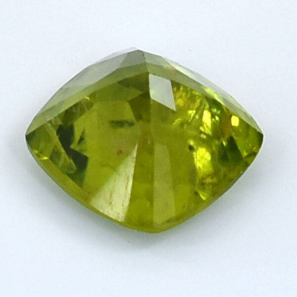 Genuine Peridot 3.29 Ct Cushion Mixed Cut Gemstone (8.92 x 8.80 x 5.62 mm) with Healing Benefits - Image 3