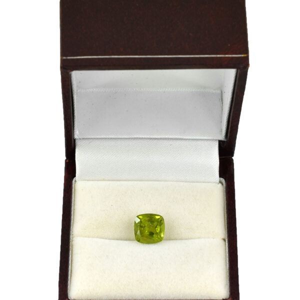 Genuine Peridot 3.29 Ct Cushion Mixed Cut Gemstone (8.92 x 8.80 x 5.62 mm) with Healing Benefits - Image 5