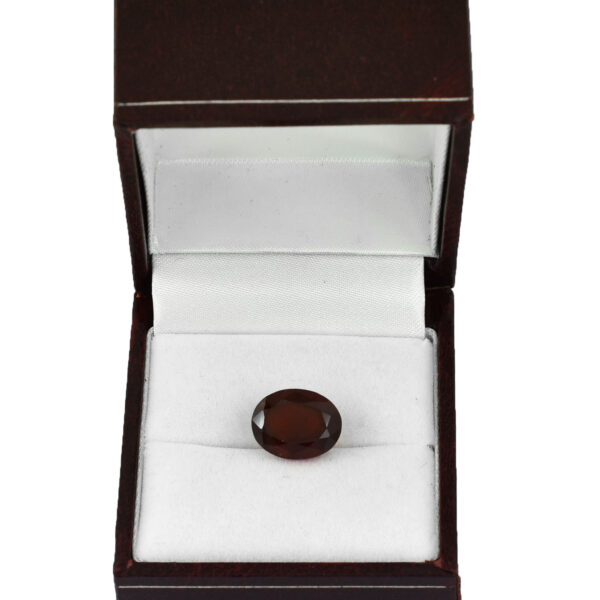 Premium Natural Hessonite (Gomed) – 9.79 Carats | Oval Mixed Cut | Rich Color & Clarity - Image 4
