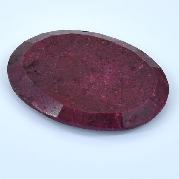Huge Natural Ruby Gemstone – 96.30 Carats, Oval Mixed Cut, Certified, Making for Jewelry - Image 2
