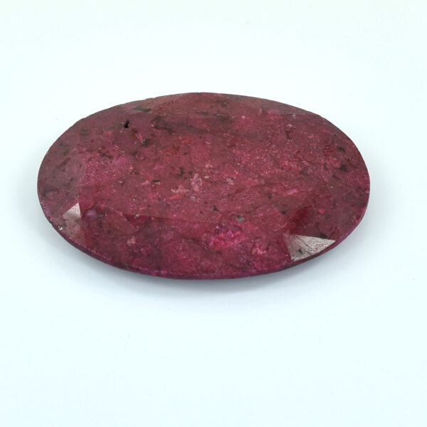 Huge Natural Ruby Gemstone – 96.30 Carats, Oval Mixed Cut, Certified, Making for Jewelry - Image 3