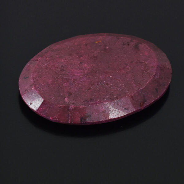 Huge Natural Ruby Gemstone – 96.30 Carats, Oval Mixed Cut, Certified, Making for Jewelry