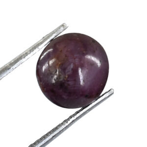Certified Natural Star Ruby Gemstone – 5.75 Cts, Oval Cabachon| Astrological & Healing Benefits !