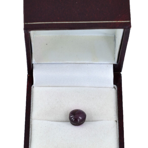 Certified Natural Star Ruby Gemstone – 5.75 Cts, Oval Cabachon| Astrological & Healing Benefits ! - Image 3