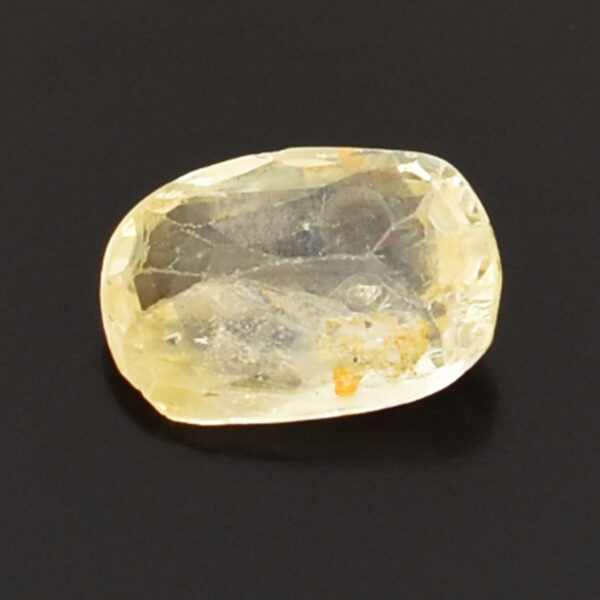 Natural 1.60 Cts Yellow Sapphire Gemstone – Oval Mixed Cut for Making Jewelry, Prosperity, Health & Success! - Image 3