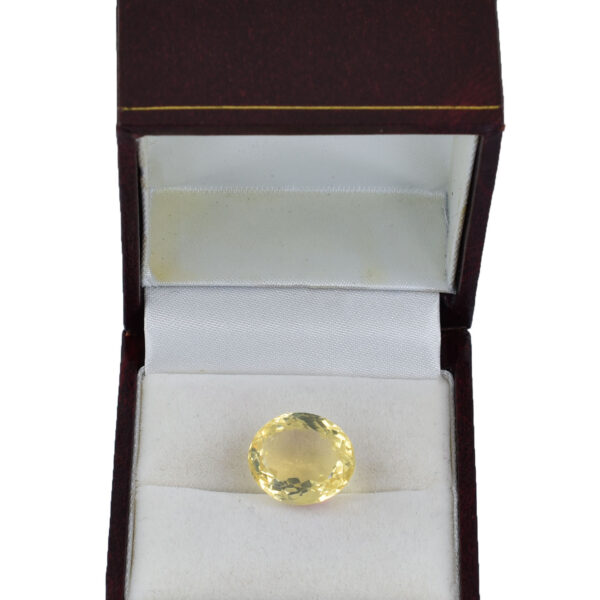 Natural Citrine – 10.90 Cts, Oval Mixed Cut Gemstone for Wealth, Success & Solar Plexus Healing ! - Image 4