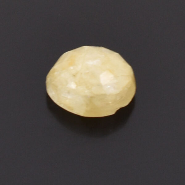 Natural 6.55 Cts Yellow Sapphire Gemstone – Oval Mixed Cut for Making Jewelry, Especially beneficial for Sagittarius (Dhanu Rashi) and Pisces (Meena Rashi) natives. (Copy) - Image 3
