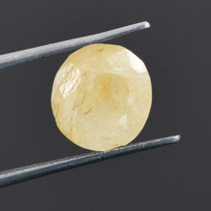 Natural 6.55 Cts Yellow Sapphire Gemstone – Oval Mixed Cut for Making Jewelry, Especially beneficial for Sagittarius (Dhanu Rashi) and Pisces (Meena Rashi) natives. (Copy)