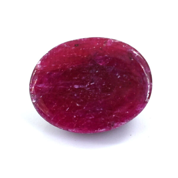 5.54 Cts, Certified Natural Ruby Gemstone – Oval Cabachon| Astrological & Healing Benefits ! - Image 4