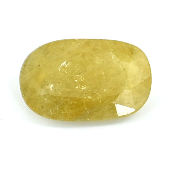 Natural 4.81 Cts Yellow Sapphire Gemstone – Oval Mixed Cut for Making Jewelry, Especially beneficial for Sagittarius (Dhanu Rashi) and Pisces (Meena Rashi) natives. - Image 4