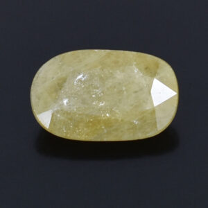 Natural 4.81 Cts Yellow Sapphire Gemstone – Oval Mixed Cut for Making Jewelry, Especially beneficial for Sagittarius (Dhanu Rashi) and Pisces (Meena Rashi) natives.