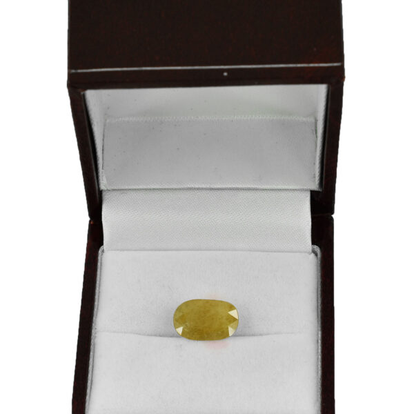 Natural 4.81 Cts Yellow Sapphire Gemstone – Oval Mixed Cut for Making Jewelry, Especially beneficial for Sagittarius (Dhanu Rashi) and Pisces (Meena Rashi) natives. - Image 5