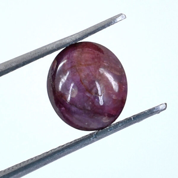 Certified 3.76 Cts, Natural Star Ruby Gemstone – Oval Cabachon| Astrological & Healing Benefits !