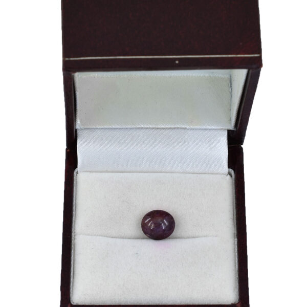 Certified 3.76 Cts, Natural Star Ruby Gemstone – Oval Cabachon| Astrological & Healing Benefits ! - Image 4