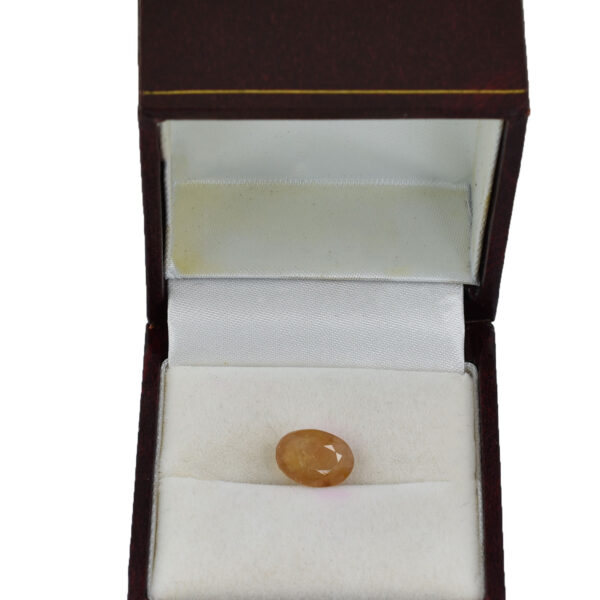Natural 4.30 Cts Yellow Sapphire Gemstone – Oval Mixed Cut for Making Jewelry, Prosperity, Health & Success! - Image 4