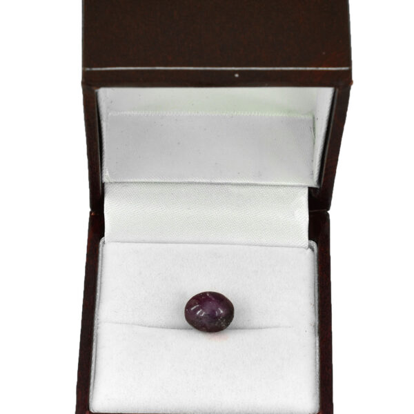 6.75 Cts, Certified Natural Star Ruby Gemstone – Oval Cabachon| Astrological & Healing Benefits ! - Image 4