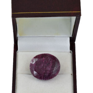 Huge Natural Ruby Gemstone – 57.54 Carats, Oval Mixed Cut, Certified, Making for Jewelry !