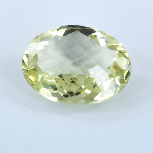 Lemon Quartz Gemstone – 26.74 Cts, Oval Mixed Cut (23.25 x 17.20 x 11.53 mm) | Benefits & Healing Properties ! - Image 3
