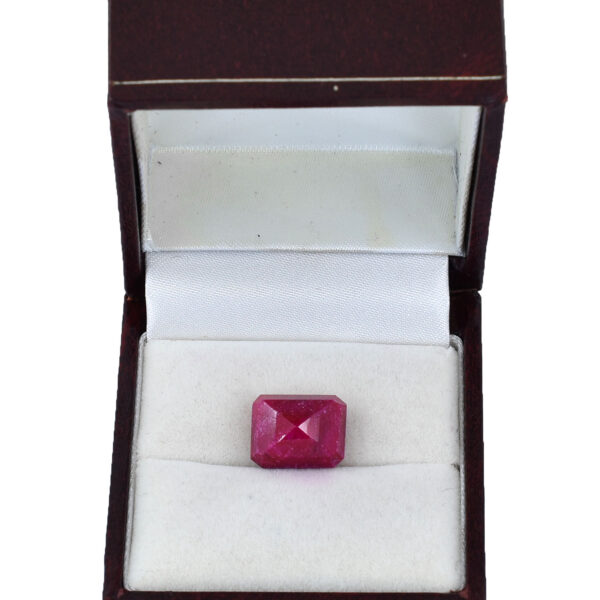 Certified Ruby Stone – 10.94 Cts, Octangonal Step Cut | Astrological & Healing Benefits - Image 4