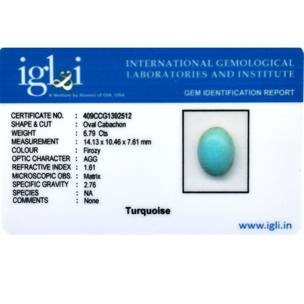 6.79 Cts, Turquoise Oval Cabochon – Perfect Size & Benefits Guide, 🧠 Mental and Emotional Benefits! - Image 6