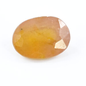 Natural 5 Cts Yellow Sapphire Gemstone – Oval Mixed Cut for Making Jewelry, Prosperity, Health & Success!