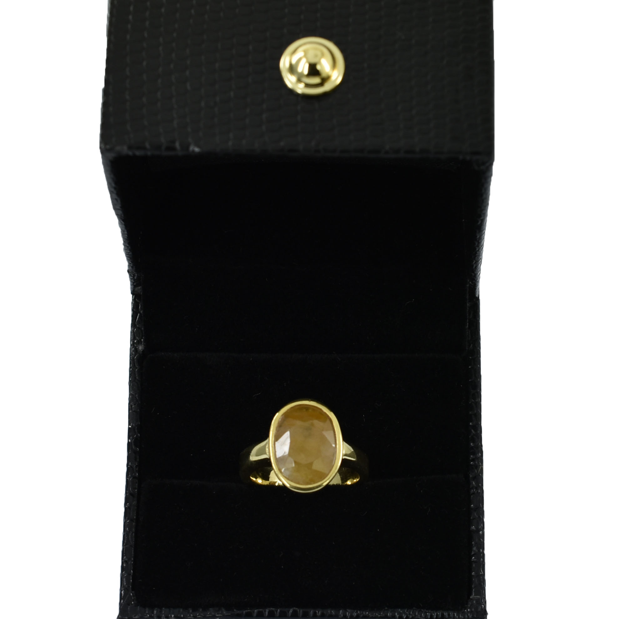 Natural 7 Ct Yellow Sapphire (Pukhraj) Ring | Certified Guru Grah Astrology Ring for Wealth, Luck & Prosperity - Image 6