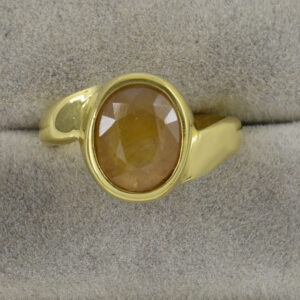 Natural 7 Ct Yellow Sapphire (Pukhraj) Ring | Certified Guru Grah Astrology Ring for Wealth, Luck & Prosperity