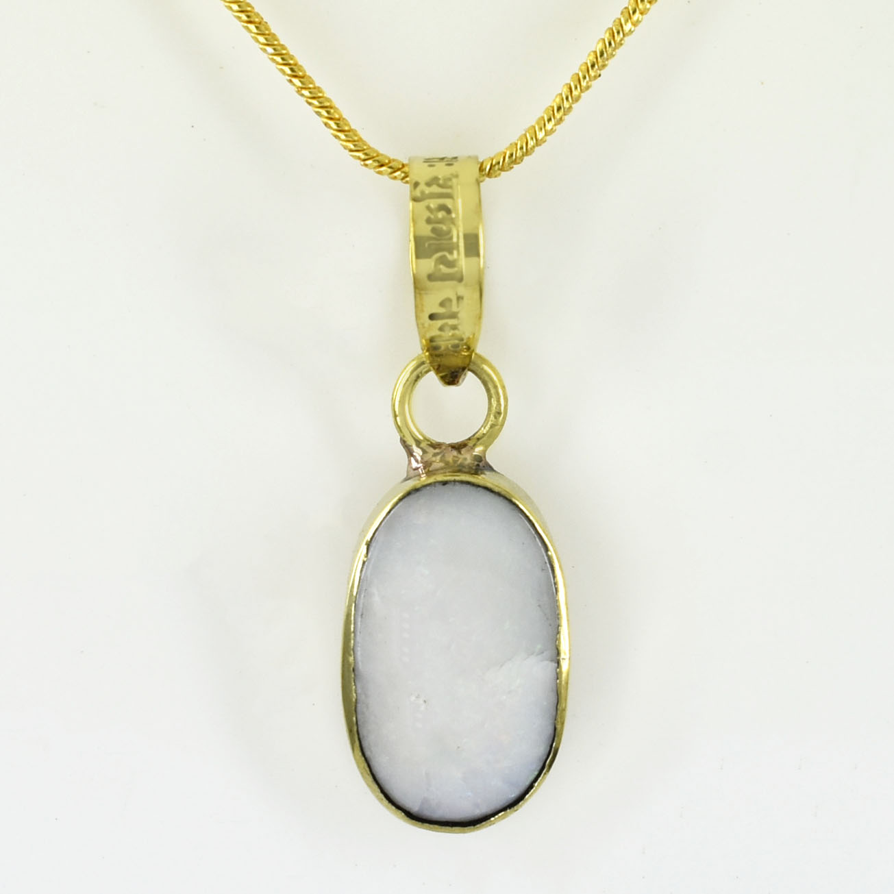 Natural Fire Opal Birthstone Pendant Necklace | Certified October Birthstone Jewelry | Handmade Gift for Wife & Her