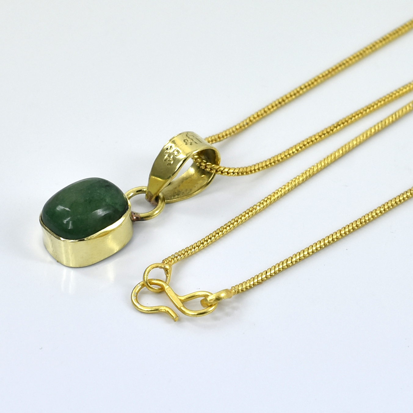 Natural Emerald Cabochon Pendant | 15 Carat | Mercury Planet Astrology Gemstone Jewelry | Gift for Love - Image 7