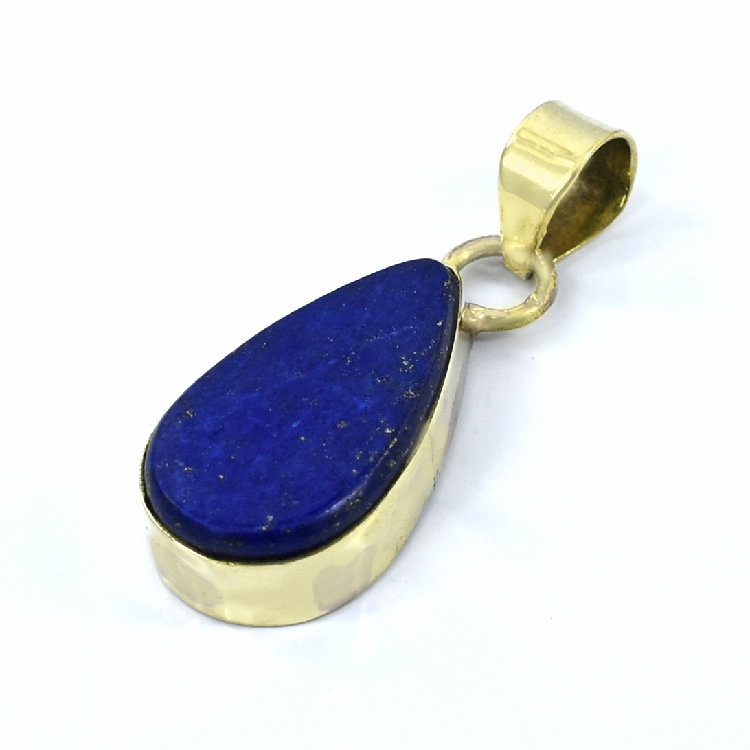 Lapis Lazuli Pendant | 23x12.5mm Pear Gemstone - Image 3