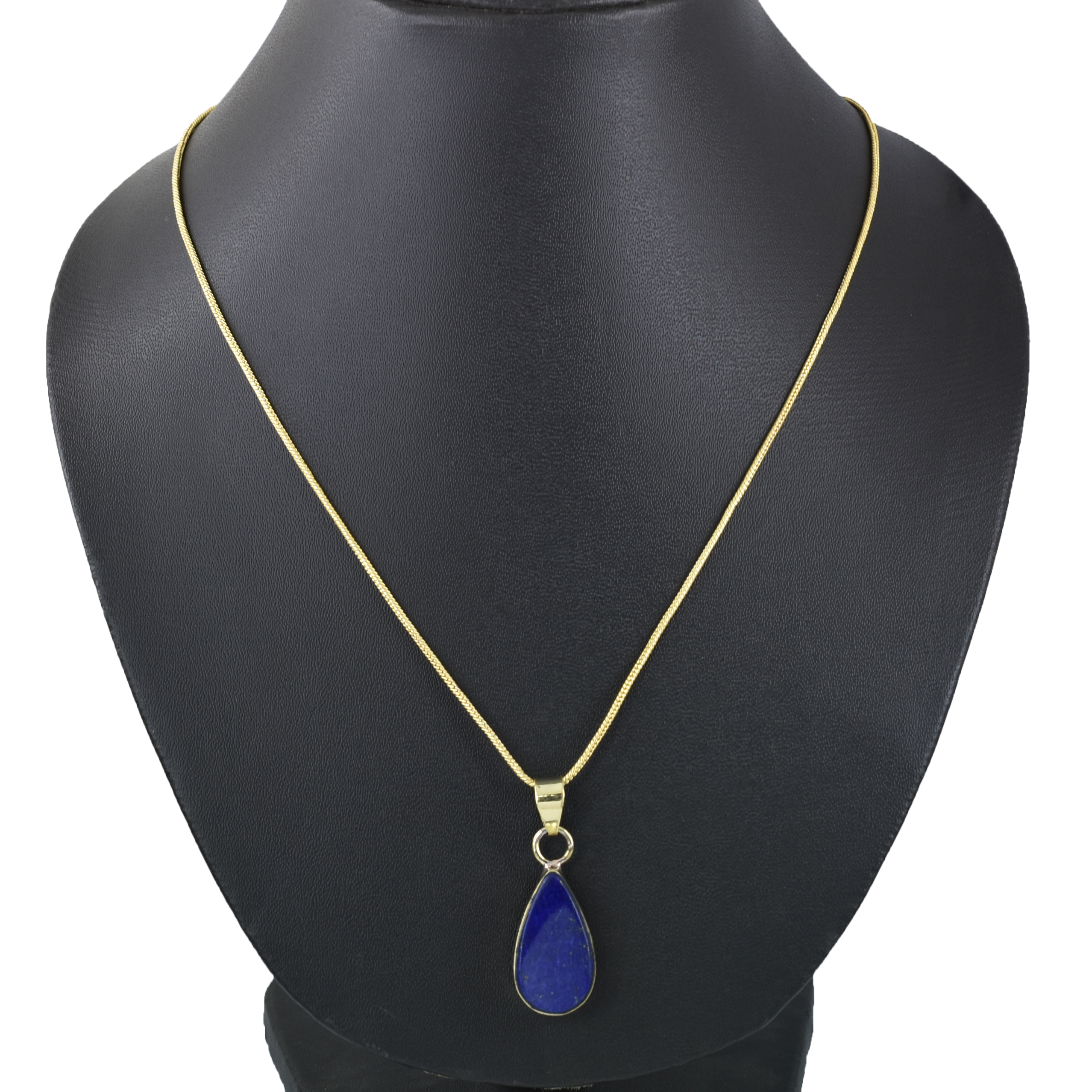 Lapis Lazuli Pendant | 23x12.5mm Pear Gemstone - Image 6
